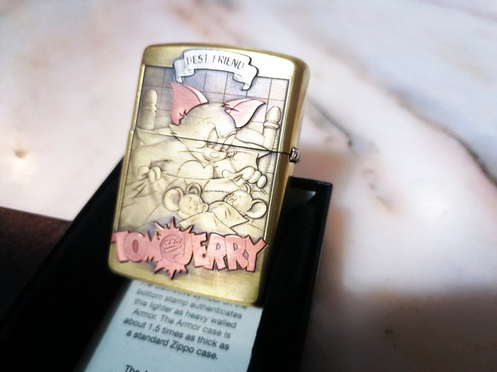 Zippo, Tom  Jerry Cartoon 2023 - Double Sided Brass Special Edition - Lighter - Messing