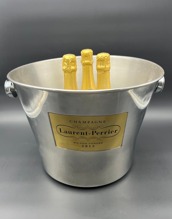 Laurent-Perrier - Laurent Perrier - Champagne køler -  LP - Læder, Metal