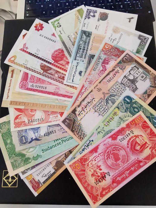 Sudan - 21 Banknotes - Various Dates  (Ingen mindstepris)