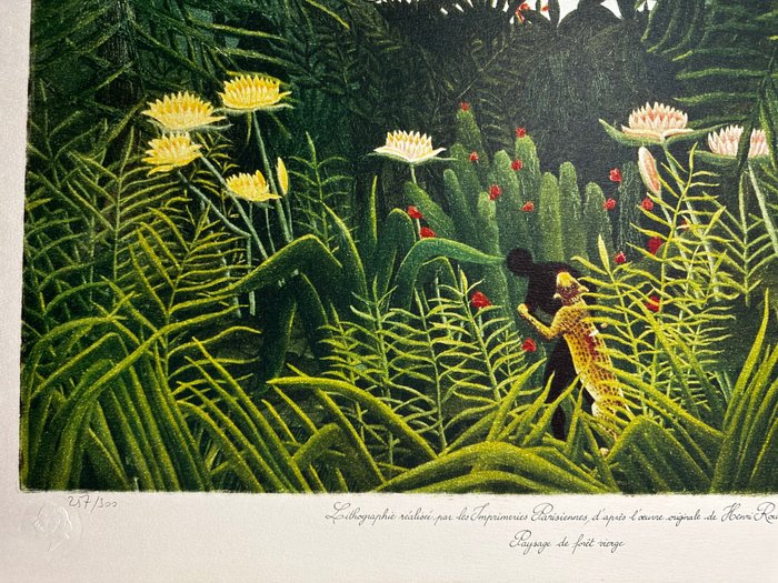 Henri Rousseau (1844-1910) - Paysage de forêt vierge