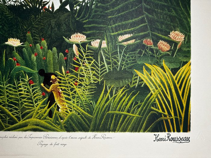 Henri Rousseau (1844-1910) - Paysage de forêt vierge