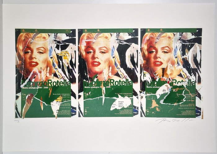 Mimmo Rotella (1918-2006) - Omaggio a Marilyn