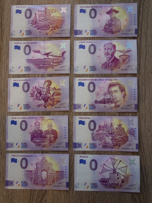 Portugal 0 Euro biljetten Pakket van 20 biljetten  (Ingen mindstepris)