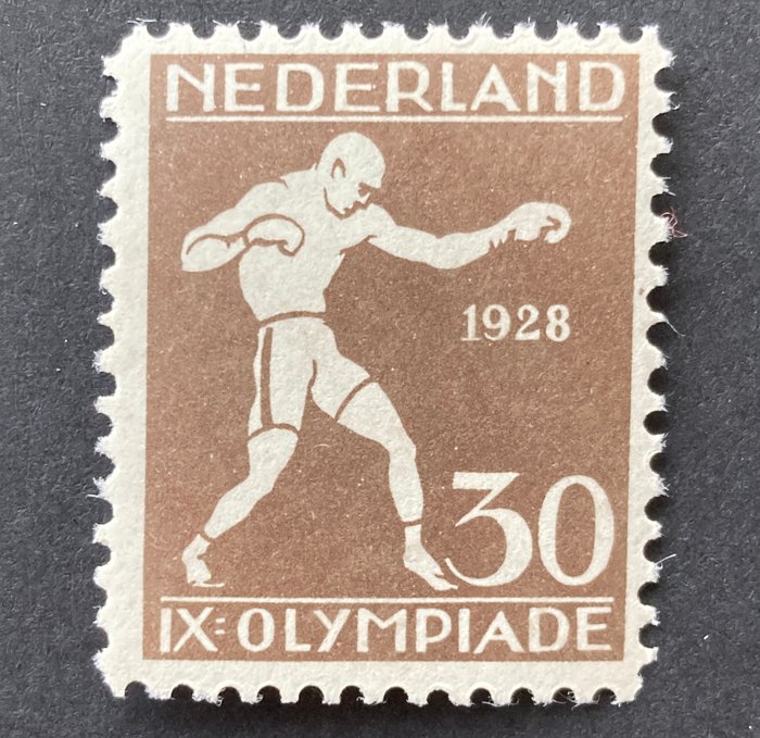 Holland 1928 - Olympiad Amsterdam - Boxer med pladefejl - Mast 219 PM10