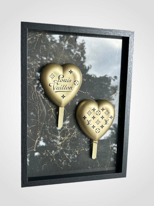 AmsterdamArts - Louis Vuitton Heart popsicles , 3D wall Art