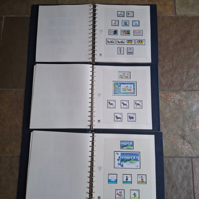 Tyskland, Forbundsrepublikken 1980/2000 - Samling næsten fuldstændig i 3 luksus SAFE fortrykte bånd