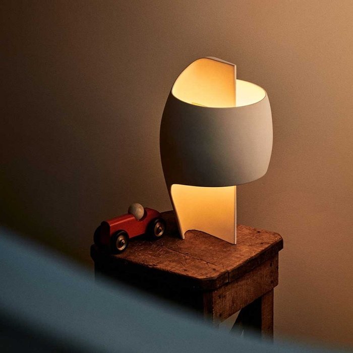 DCW Editions Paris - Thierry Dreyfus - Bordlampe - La Lampe B - Aluminium, Gips