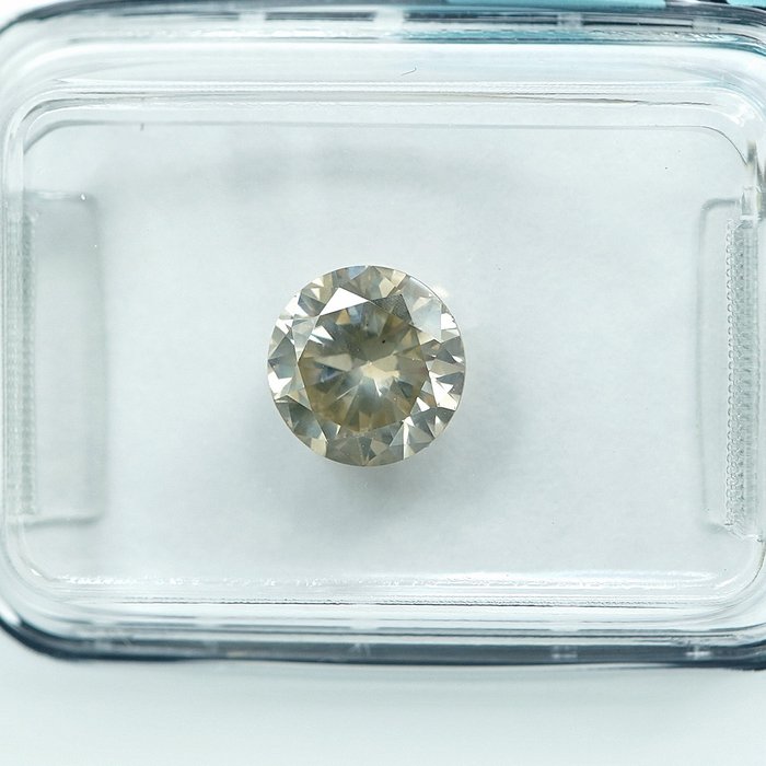 1 pcs Diamant  (Naturfarvet)  - 1.00 ct - Fancy light Brunlig Gul - SI2 - International Gemological Institute (IGI)