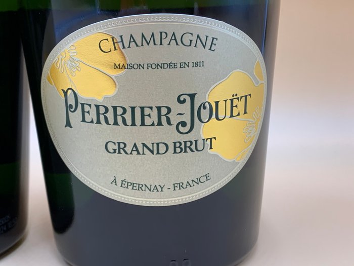 Perrier-Jouët - Champagne Grand Brut - 3 Flasker (0,75 L)