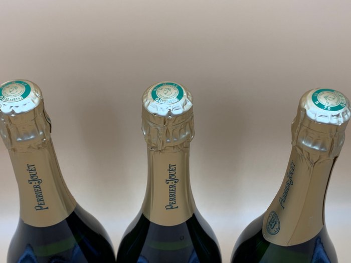 Perrier-Jouët - Champagne Grand Brut - 3 Flasker (0,75 L)