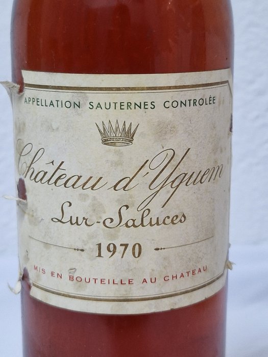 1970 Château d'Yquem - Sauternes 1er Cru Supérieur - 1 Flasker (0,75 L)