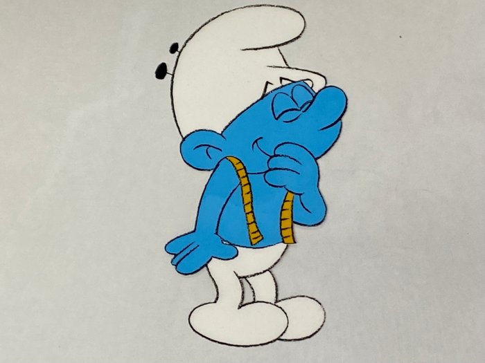 The Smurfs 1981 - 1 Original Animation Cel