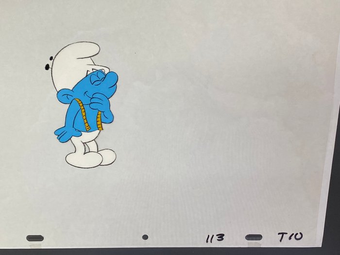 The Smurfs 1981 - 1 Original Animation Cel