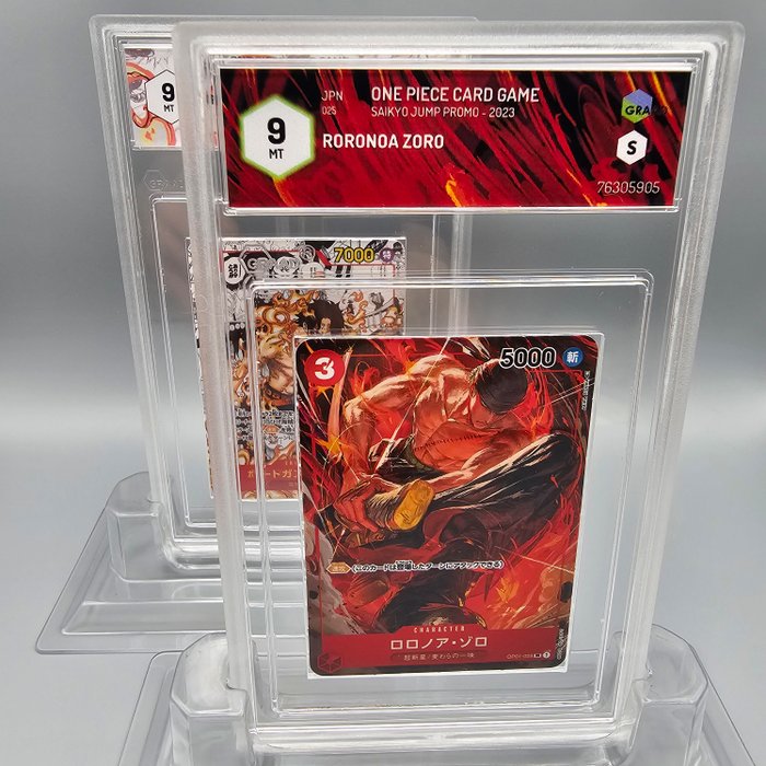 Zoro  Ace {Promo} - 2 Graded card - Graad 9