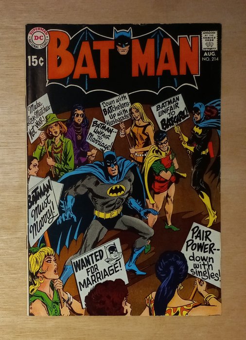 Batman #214 - A Silver Age classic! - 1 Comic - Første udgave - 1969