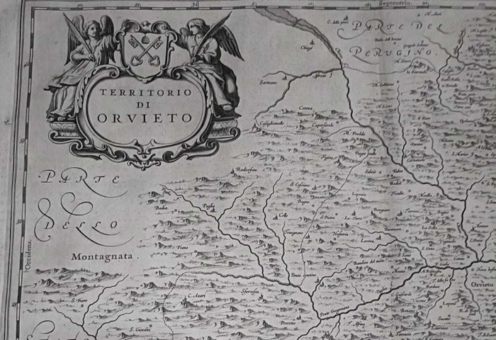 Italien - Europa/Italien/Umbria/Lazio; BLAEU Johannis - Territorio di Orvieto - 1661-1680