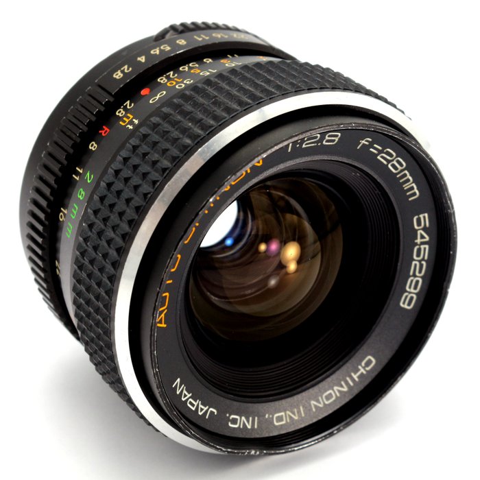 Chinon 28mm f/2.8 voor M42 Prime objektiv