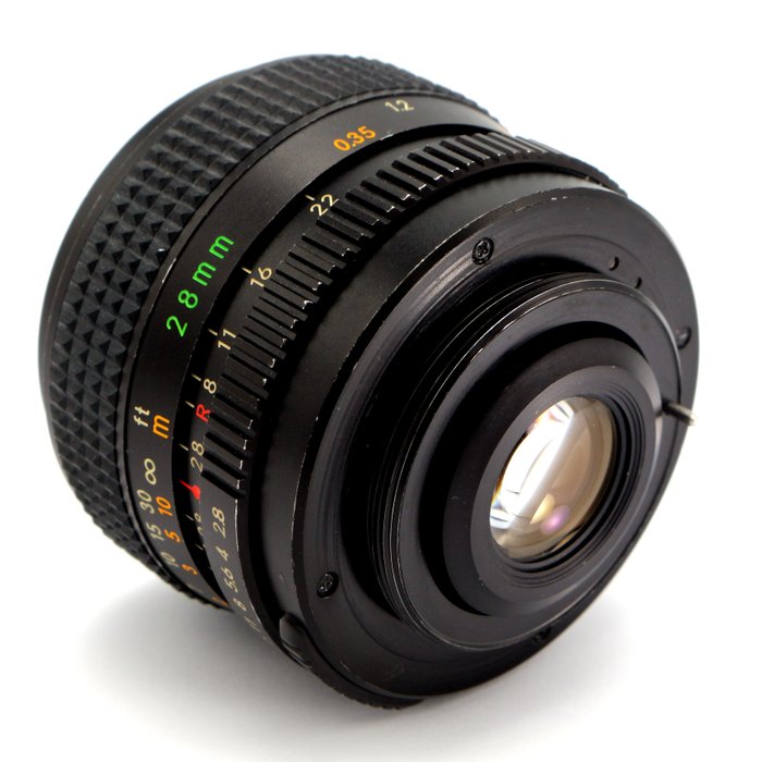 Chinon 28mm f/2.8 voor M42 Prime objektiv