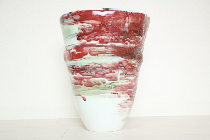 Stor Arita ware vase lavet af den berømte keramiker Taishô Maeda - Porcelæn - 前田泰昭 Maeda Taishô（1937-） - Japan - 1900-2000