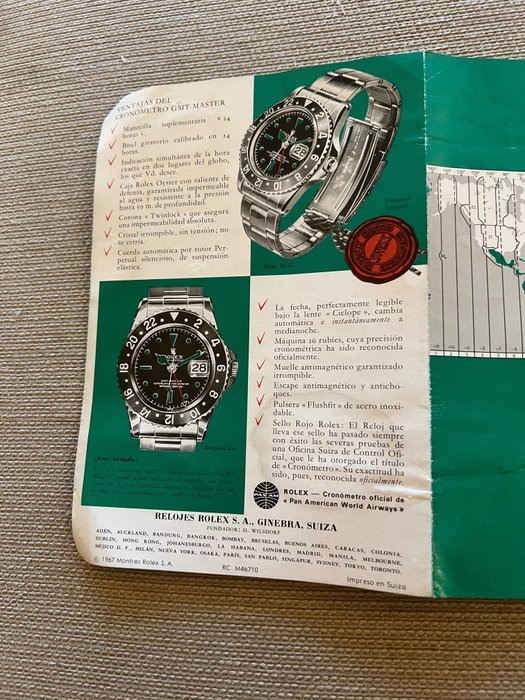 Rolex - brochure - GMT MASTER - ref.  1675