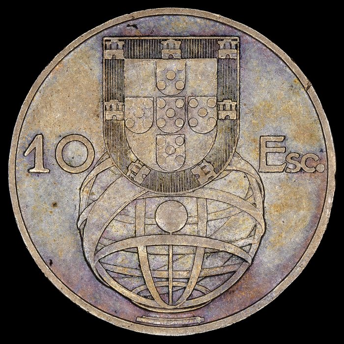 Portugal Republic 10 escudos 1954 (2 monedas)  (Ingen mindstepris)