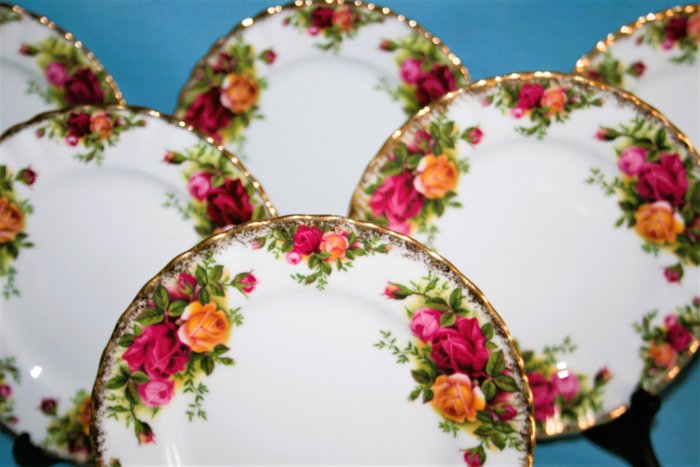 Royal Albert - Tallerken (6) - Salad Plates - Old country roses - Porcelæn