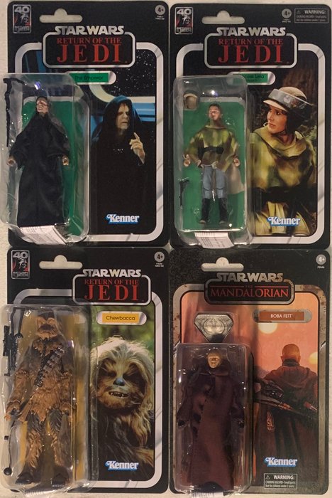 Kenner  - Actionfigur 4x Star Wars: The Black Series [8"]