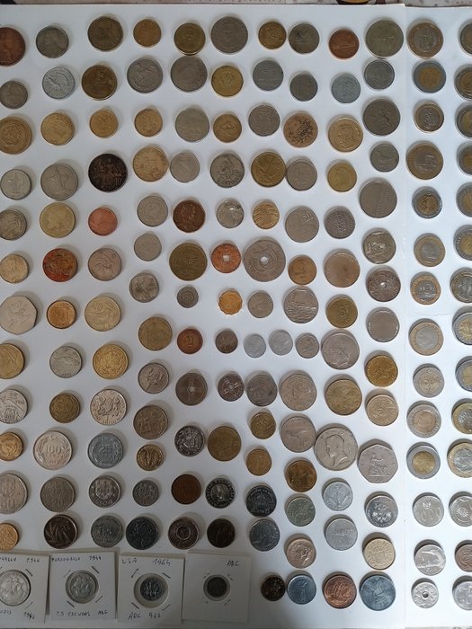 Verden. Coin collezione N⁰ 160 pezzi tutti diversi.  (Ingen mindstepris)