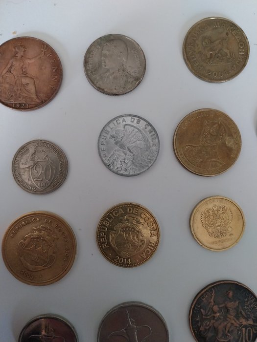 Verden. Coin collezione N⁰ 160 pezzi tutti diversi.  (Ingen mindstepris)