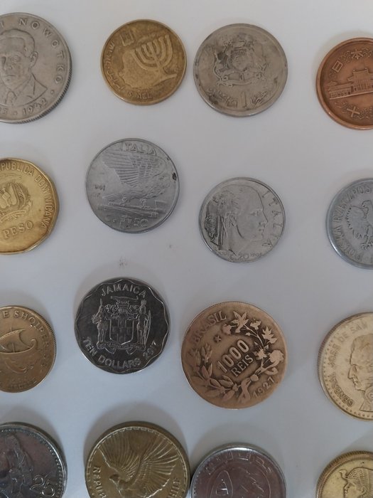 Verden. Coin collezione N⁰ 160 pezzi tutti diversi.  (Ingen mindstepris)