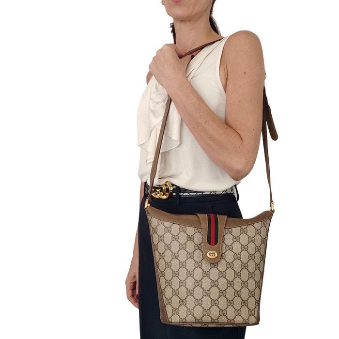 Gucci - Secchiello Web - Crossbody-taske