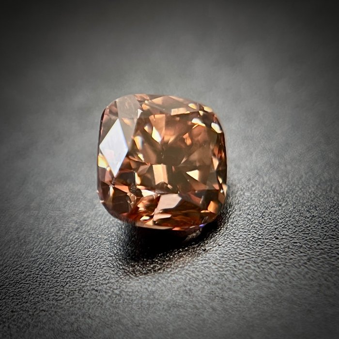 1 pcs Diamant - 0.34 ct - Pude - fancy dyb orangebrun - SI1