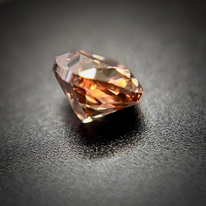 1 pcs Diamant - 0.34 ct - Pude - fancy dyb orangebrun - SI1