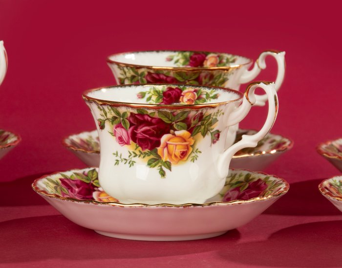 Royal Albert - Tekop sæt til 6 (6) - Old Country Roses - Porcelæn