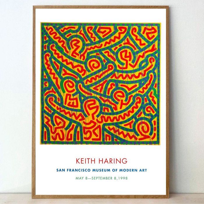 Keith Haring (after) - Keith Haring 1998 exhibition poster