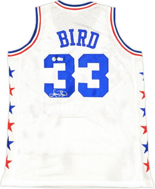 Space Jam - NBA - Larry Bird - Autograph - White Custom Basketball Jersey - With COA