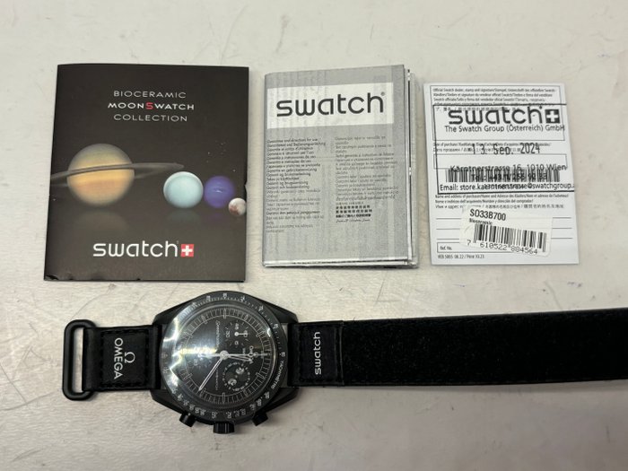 Swatch - MoonSwatch. Mission to the MoonPhase (Black) - Ingen mindstepris - Unisex - 2011-nu