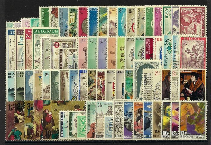 Belgien 1960/1969 - MNH 10 bind med alle blokke