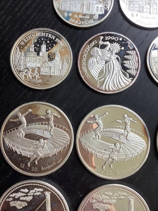 Tyskland. Collection o f21 Silver Medals 1985-2001 1985-2001  (Ingen mindstepris)