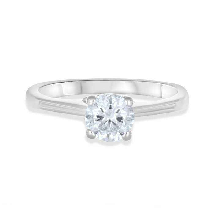 Ring - 18 kraat Hvidguld -  0.72ct. tw. Diamant (Natur)