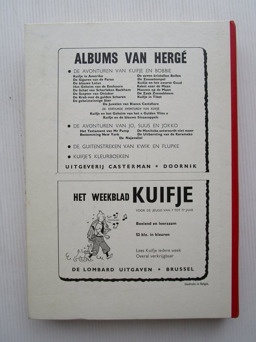 Kuifje (magazine) - Kuifje bundel 72 - Vlaams - 1 Album - Første udgave - 1966