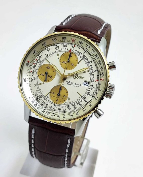 Breitling - Old Navitimer Gold/Steel Chronograph - B13019 - Mænd - 1990-1999