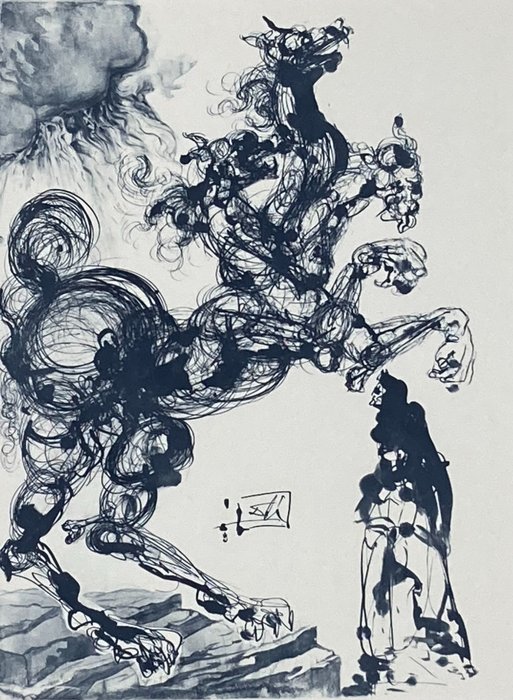 Salvador Dali (1904-1989) - Cerberus - Divine Comedy