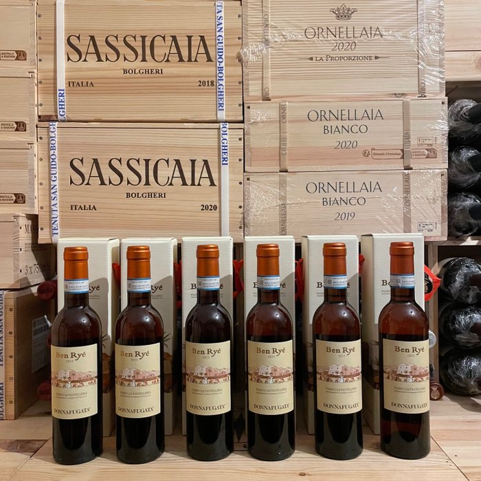 2022 Donnafugata "Ben Ryé" Passito di Pantelleria - Sicilien - 6 Halve flasker (0,375 L)