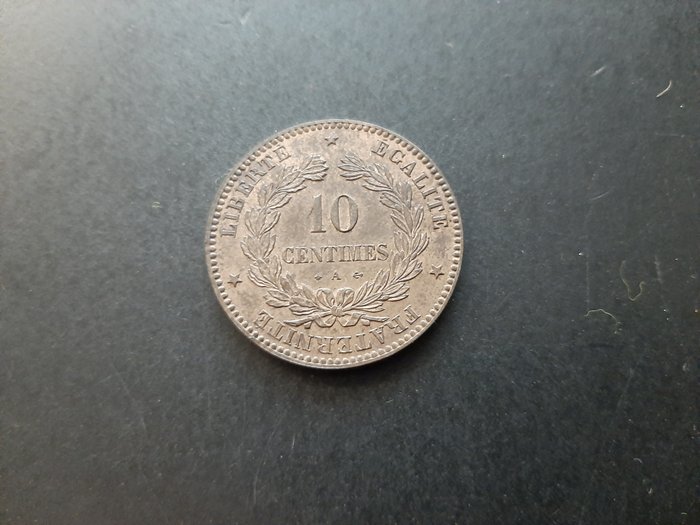 Frankrig Third Republic (1870-1940) 10 Centimes 1871-A Paris "Cérès" - Petit A