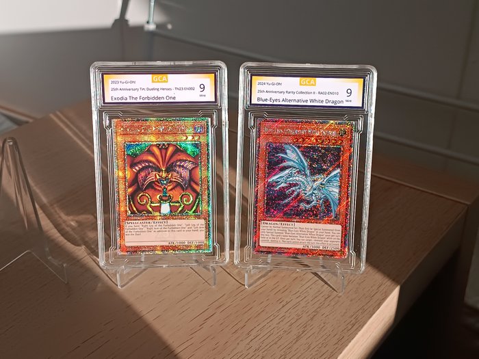 Konami - 2 Card - Blue-Eyes Alternative White Dragon and Exodio the Forbidden One