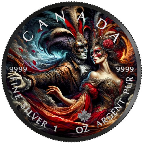 Canada. 5 Dollars 2024 Carnival, 1 Oz (.999)