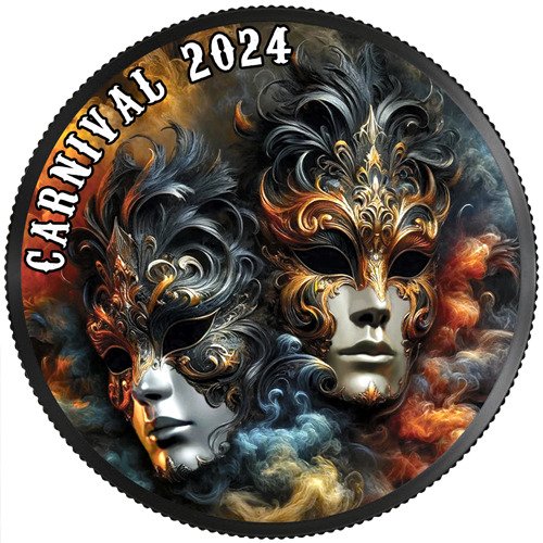 Canada. 5 Dollars 2024 Carnival, 1 Oz (.999)