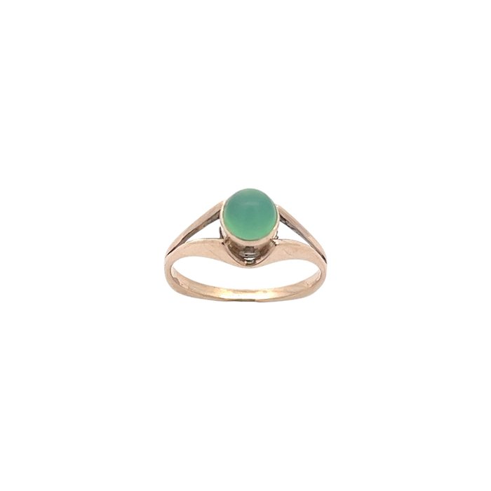 Ingen mindstepris - Ring - 14 karat Gulguld Jade