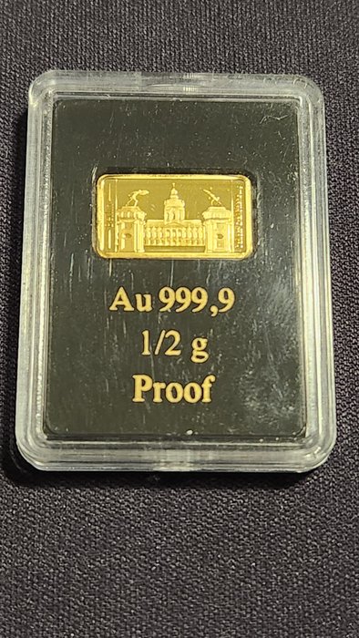 Tyskland. Gold Bar ND Berlin Schloss, (.999) Proof  (Ingen mindstepris)